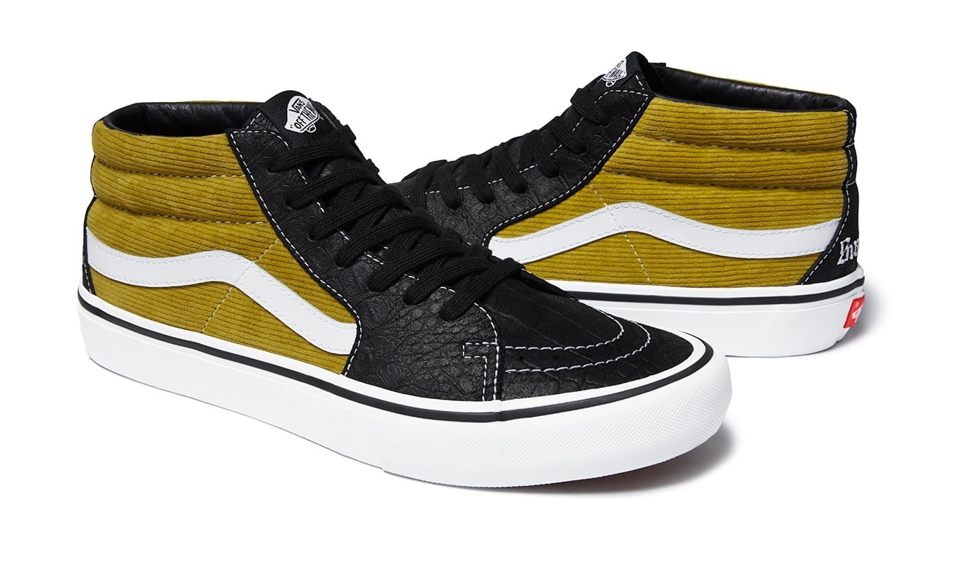 Supreme®/Vans® Crocodile Corduroy Sk8-Mid view 9